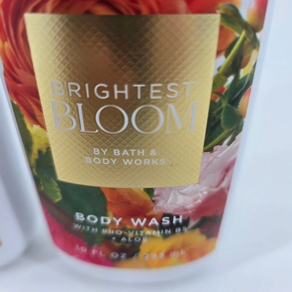 Bath & Body Works Body Wash Brightest‎ Bloom Floral 2-Pack 10oz New Discontinued